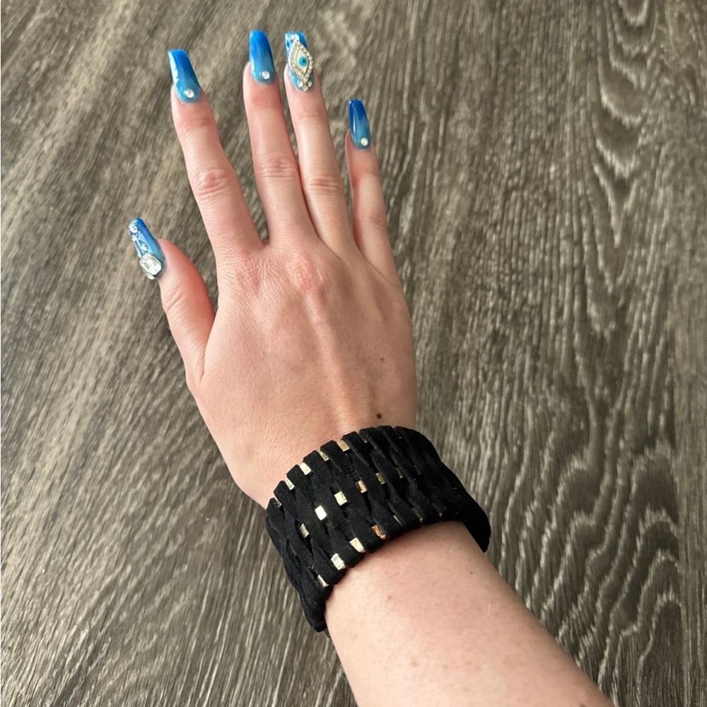 Limited Black Braided Cuff Bracelet